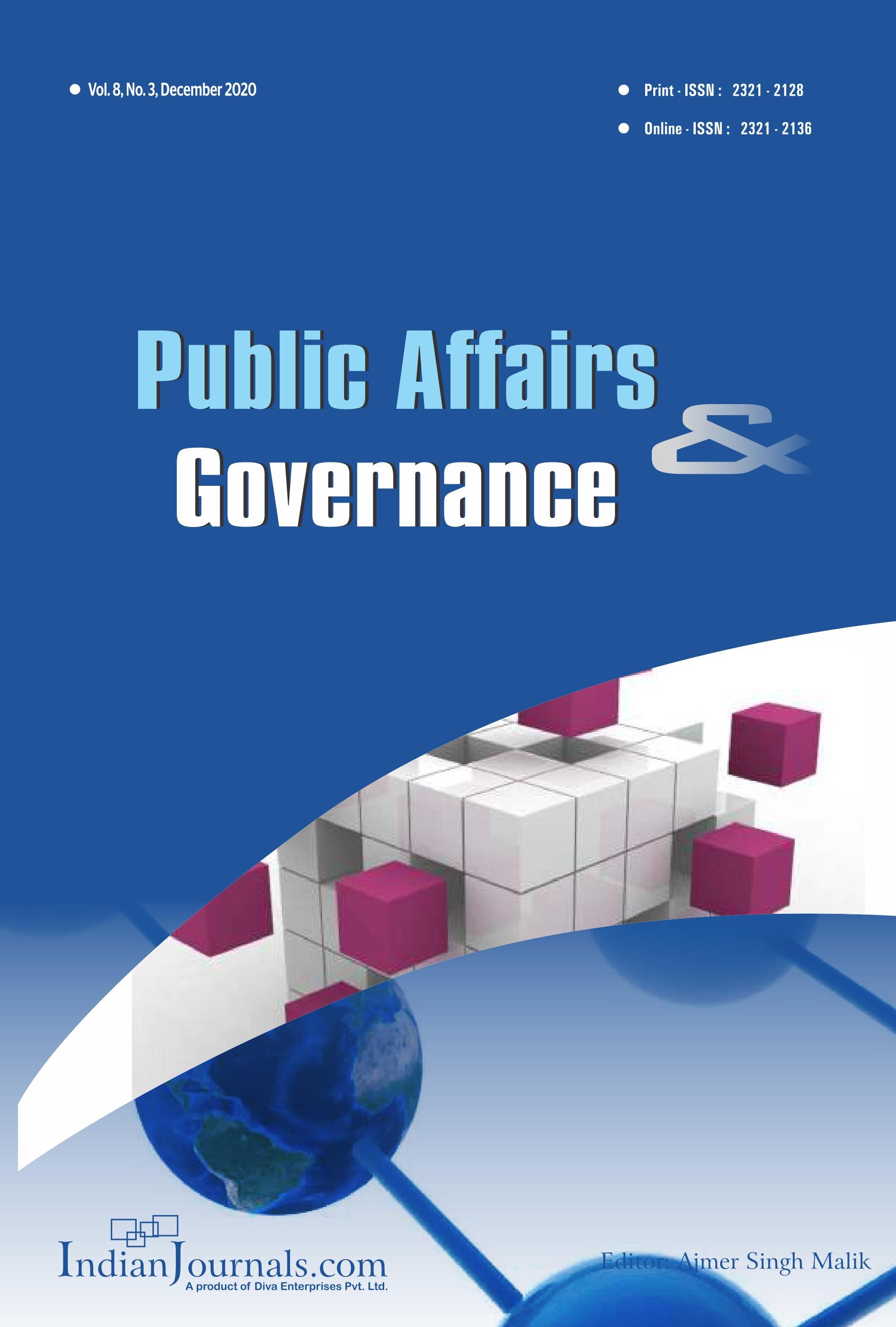 Public Affairs and Governance Cover